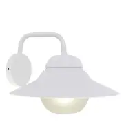 CLA Lighting Exterior Matt Black and Matt White with Frosted Diffuser Wall Light IP44 Matt White