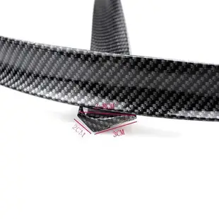 通用 卡夢尾翼 碳纖紋 免打孔 壓尾翼 碳纖擾流板 後遮陽 頂翼 軟下巴 橡膠 空力套件 (6.7折)