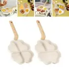 Mini Pancake Pan Egg Skillet for Breakfast Divided Grill Frying Pan Non Sticks