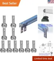 2 Wheel Trolley Assembly Rollers Two Bearing Trolley Assembly for 1-5/8" Wide...