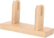 Alipis Hand Fan Stand Holder for Display Bamboo Fan Rack Smooth Surface Office Table Decor
