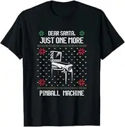 VidiAmazing Ugly Pinball Machine Christmas Santa Pinball Wiz ds1742 T-Shirt