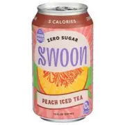 Tea Peach Iced Zero Sugar 12 Oz(Case Of 12) by Swoon