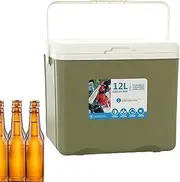 Insulated Box for Car | 12L Car Cooler Box Hot Cold Food Organizer | Ice Retention Handled Box for Camping -Drive Traveling for Beverage, Juice, Milk, Seafood