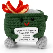 Emotional Support Doll, a Cute Funny Handmade Desk Accessories Office Decor Bir