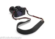 Ona Presidio Handcrafted Waxed Canvas and Leather Camera Straps (Black)