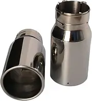 Muffler tip, 3 Inch Inlet Exhaust tip 3.5" Inch Outlet 20cm Long Exhaust Tip IN 76mm Out 89 mm Stainless Steel Exhaust Tail Tip(Flat IN 76-101 mm)