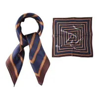 在飛比找PChome24h購物優惠-蠶絲絲巾 真絲領巾 圍巾 68cm (方形紋)