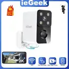 ieGeek Wireless Security Camera 2K PIR WiFi IP Battery Powered CCTV Home Outdoor