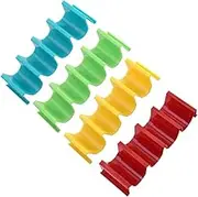 STOBAZA 4Pcs Tortilla Rack Assorted Color Pancake Racks for Tacos Burritos and Hot Dogs Stackable Material for Family Gatherings and Outdoor Parties