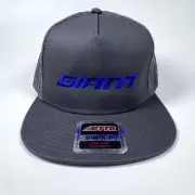 Giant Bicycles Trucker Hat Snapback Mesh Back OSFM Baseball Cap Dark Gray Unisex
