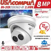 Hikvision 8MP 4K POE IP Camera DS-2CD2383G2-IU 8 Megapixel AcuSense DarkFigther