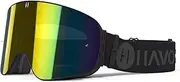 Havoc Racing Magnetic Frameless Goggles - For Motocross, Dirt Biking, Snowboarding, ATV, & UTV - UV Blocking Anti-Fog Goggles