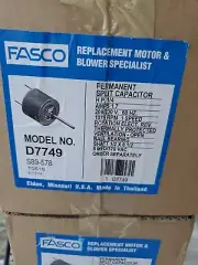 Fasco D7749 230V 60Hz 1.7 Amps 1075 RPM 1Sp 1.4HP Fan Motor NEW 1/2X6 1/2
