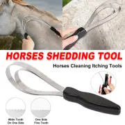 Horse Sweat Scraper Grooming Serrated Blade for Cleaning Shedding and Shaving AU