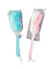 Long Handle Soft Bath Brush Back Scrubber Mesh Sponge Loofah Body Puff Shower.