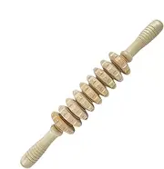 Wooden Massage Roller,Nine-Wheeled Wooden Cellulite Massage Stick Roller | Manuel Natural Massager Relaxing Accessories for Home, Travel, Dorm
