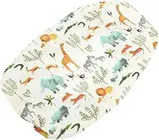 COOPHYA Baby Changing Pad Cover Waterproof Change Pad Sheet White Baby Wash Safe for Boys Girls