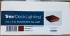 TREX DECKING PYRAMID LED POST CAP LIGHT LIGHTING - FIRE PIT - FPPYLEDCAP4x4C
