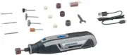 Dremel Lite 7760 Cordless Rotary Tool Li-Ion 3.6 V Multi Tool Kit 15 Acces