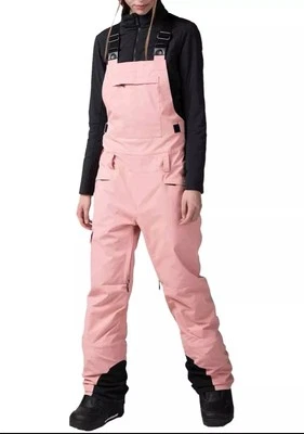 $ 275 NWT Rossignol Women's Relaxed Bib Ski Pants Snowboard Pink Pants Size XL