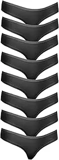 [Cotton Whisper] Womens Cotton 8 Pack Thongs G-String Briefs