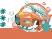 Bubble Blowing Toys Helicopter Shape Light Battery Powered