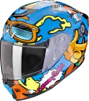 Scorpion EXO-JNR Air Fun, full face helmet kids , color: Blue/Orange , size: M