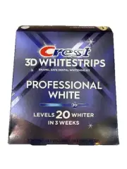 Crest 3D Whitestrips Professional White 20 Treatments, 40 STRIPS EXP 02/2027