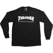 Thrashe.r Skate Mag Long Sleeve Small Black/White