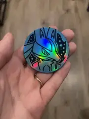 POKEMON COIN HOLOGRAM TRADING COIN LUCARIO MINTY