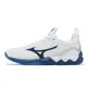 Mizuno 排球鞋 Wave Luminous 2 白 深藍 美津濃 襪套 男鞋【ACS】 V1GA2120-86