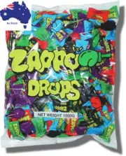 Zappo Drops Candy Individually Wrapped Sour Assorted Flavors