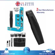 Wahl Men Trimmer Rechargeable Stubble & Beard Hair Trimmer 9 Pc BLK- 9685-517