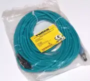 Turck RSCD RJ45 440-10M Ethernet Cable 10 Meter Male M12 4 Pin RJ45 U3-00892 New