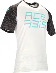Acerbis MTB Flex Halo, jersey short-sleeve , color: White/Black/Light Blue , size: M
