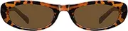 [STORYCOAST] Narrow Retro Oval Sunglasses for Women Men Fashion Small Frame Sun Glasses 90s Vintage Style