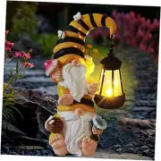 Solar Garden Gnomes Outdoor Decor Funny Garden Gnome Outdoor Statues Solar
