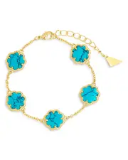 Sterling Forever Rose Petal Station Bracelet