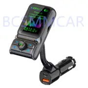Handsfree Bluetooth FM Transmitter AUX Audio Receiver Adapter Car Kit MP3 Player