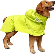 PEPLAYTAL High Collar Adjustable Dog Rain Coat Nylon Rainwear for Dogs Stylish Pet Rain for Outdoor Fun Wet Weather