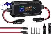 10A MPPT Solar Charge Controller 12V, Portable Solar Panel Regulator with Solar