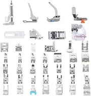 NUZAMAS [Updated] 42pcs Professional Sewing Machine Presser Feet Set, Multifunction Domestic Presser Foot Space Parts Accessories for Brother, Babylock, Singer, Janome, Kenmore, Box Packed