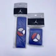 Vintage Y2K Nike Jordan VII 8 Jumpman Headband & Wrist Band Set 2001