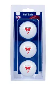 SYDNEY SWANS AFL GOLF BALL 3 PACK