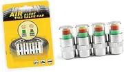 OSOLADY 4 PCS Tire Pressure Monitor Caps Color Indicator Stem Caps for Cars Motorcycles and Bicycles Prevent Tire Wear Increase Fuel Efficiency and Ensure Safety