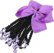 WOFASHPURET Ponytail Hair Extension for Synthetic Wig with Bowknot Versatile Colored Ponytail Accessory for Daily Wear Parties and Dance Performances