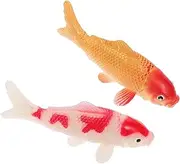 BEBEMOKO Realistic Goldfish Model Fish Tank Decoration Miniature Aquarium Decor Small Fish Tank Decorations Set