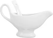 AUTSUPPL Gravy Boat Dinnerware Condiment Bowl Gravy Sauce Boats Creamer Pitcher White Pitcher Gravy Container Mini Pitcher Gravy Dispenser Coffee Mug Soy Sauce Bowls Serving Sauce Pitcher