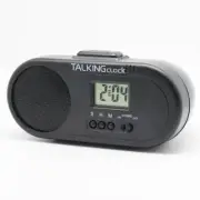 TALKING ENGLISH HUMAN VOICE SPEAKING Battery Snooze Alarm Clock LOUD